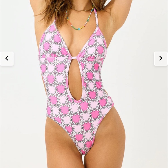 Frankie's Bikinis Other - Amanda Terry One Piece Swimsuit & matching head scarf